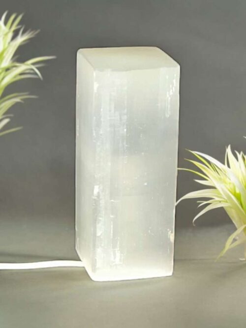 Lampada Rettangolare in Selenite h20cm