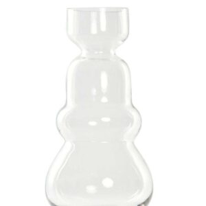 Vaso in Vetro Trasparente 14x14x30 cm