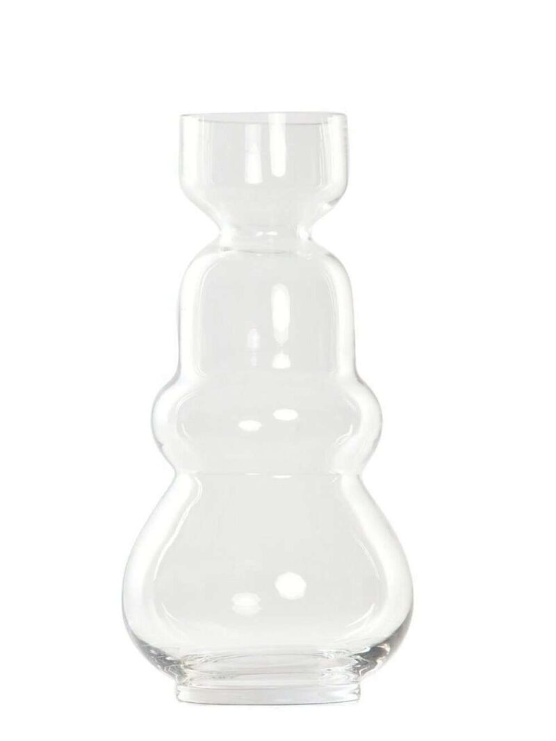 Vaso In Vetro Trasparente 14X14X30 Cm