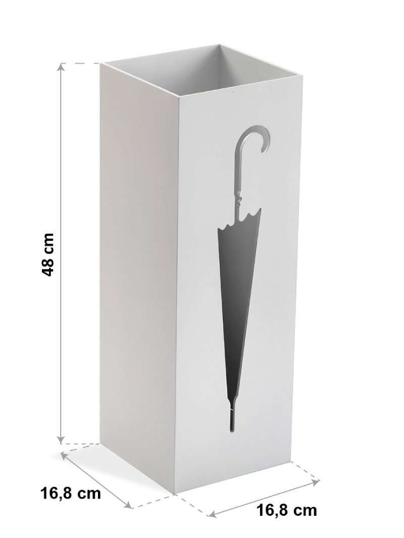 Portaombrelli Bianco In Legno Mdf