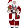 Babbo Natale con Palline e Vassoio di Regali