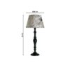 Lampada Da Tavolo Nero Vintage Con Paralume Beige