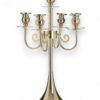 Candelabro a 5 Posizioni in Metallo Oro