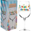 Bicchiere Da Vino Happy Birthday