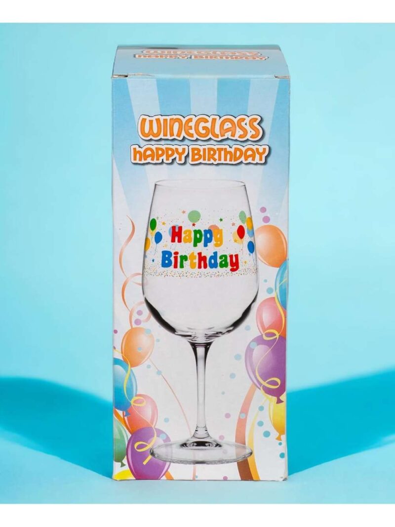 Bicchiere Da Vino Happy Birthday
