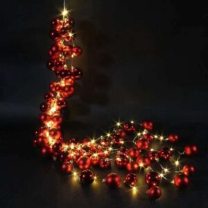 Candela LED Bubble Tree con Fiamma 3D Rossa
