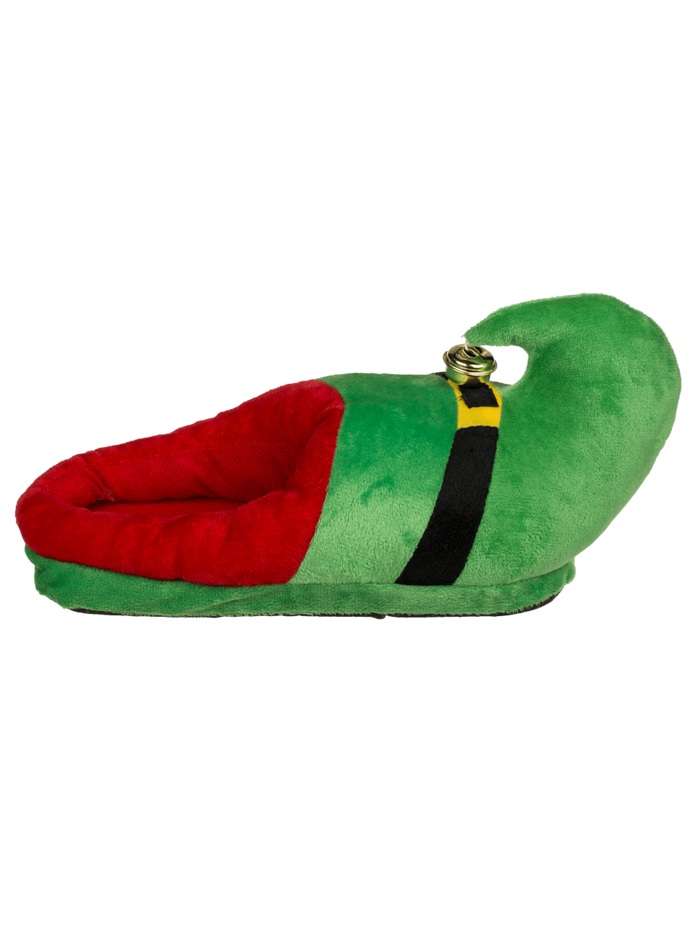 Pantofole Di Peluche Con Berretto Da Elfo Natalizio