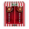Set 2 Bicchieri Da Vino Con Babbo Natale