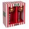 Set 2 Bicchieri Da Vino Con Babbo Natale