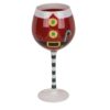 Set 2 Bicchieri Da Vino Con Babbo Natale