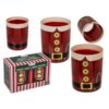Set 2 Bicchieri Da Whisky Con Babbo Natale