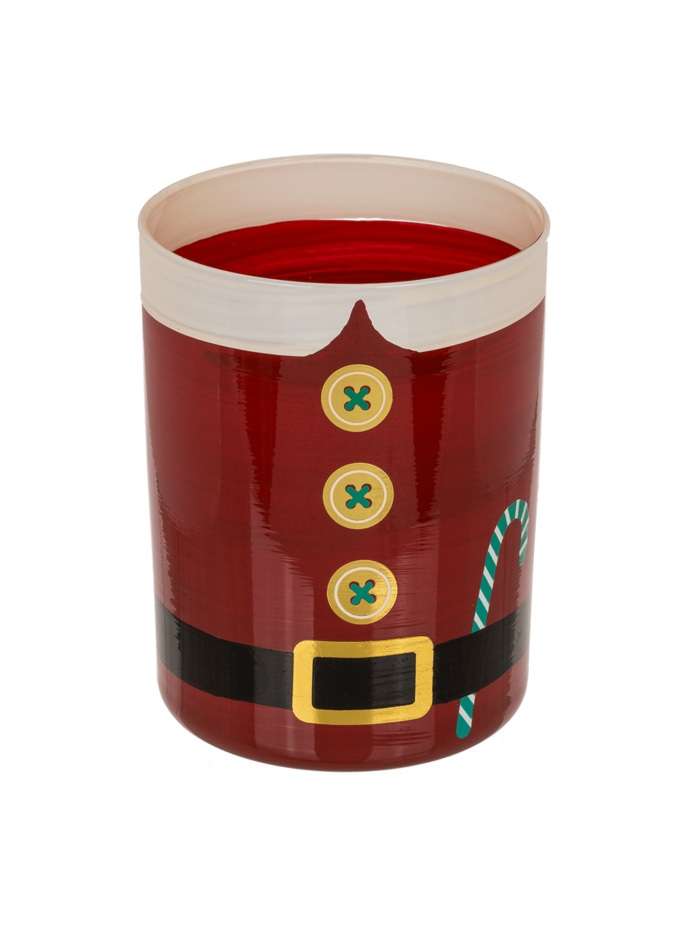 Set 2 Bicchieri Da Whisky Con Babbo Natale