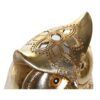 Gufo Dorato In Resina Figura Decorativa