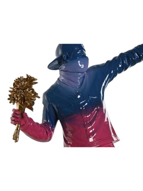 Figura Decorativa Lanciatore di Fiori di Banksy Colorato