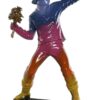 Figura Decorativa Lanciatore Di Fiori Di Banksy Colorato