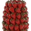 Vaso In Gres Porcellanato Con Motivo Di Fragole Rosso