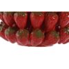 Vaso In Gres Porcellanato Con Motivo Di Fragole Rosso