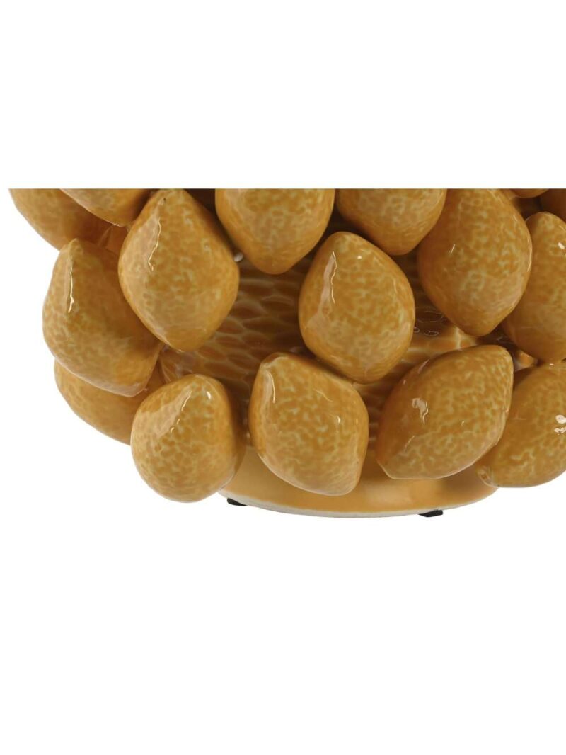 Vaso In Gres Porcellanato Con Motivo Di Limoni Giallo