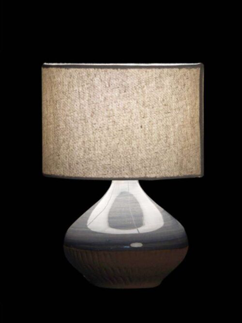 Lampada da Tavolo in Stoneware e Poliestere
