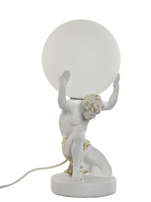 Lampada da Tavolo Dio Inginocchiato con Sfera