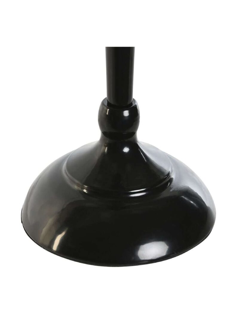 Candelabro In Metallo Bicolore Bianco E Nero A 5 Posizioni