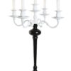 Candelabro In Metallo Bicolore Bianco E Nero A 5 Posizioni