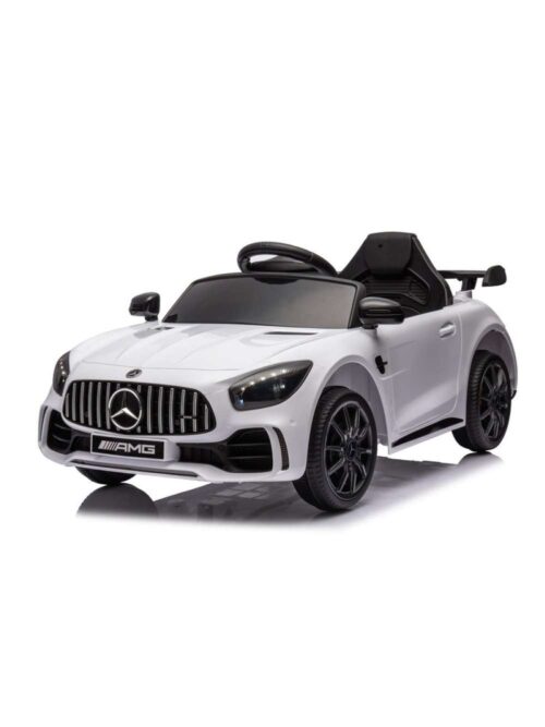 Mercedes AMG Bianco Auto Elettrica per Bambini USB