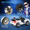 Mercedes Amg Bianco Auto Elettrica Per Bambini Usb