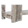 Consolle In Legno Intagliato Decapato Bianco