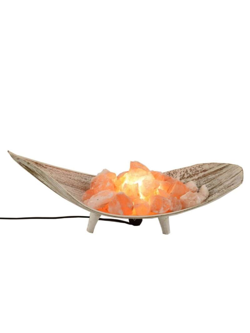 Braciere Di Sale Su Foglia Di Cocco Bianco Decapato 45 Cm