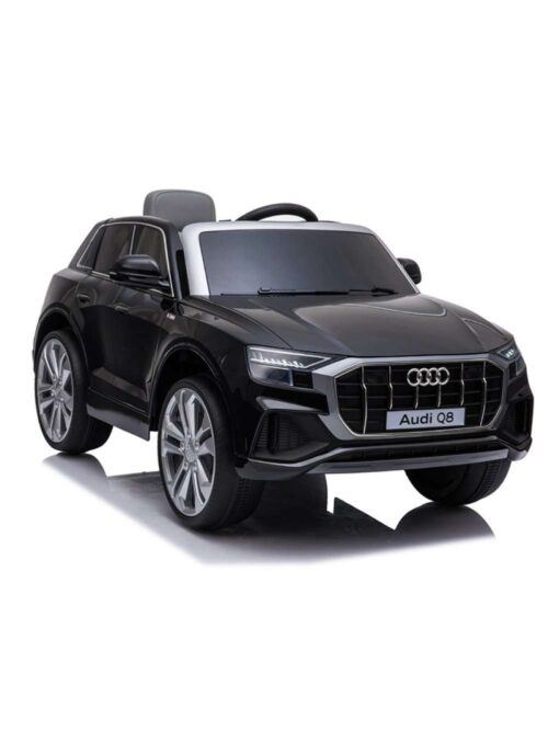 Audi Q8 Auto Elettrica USB MP3 Luci LED Nero