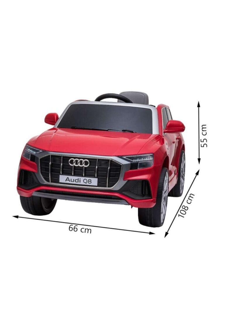 Audi Q8 Rosso Auto Elettrica Per Bambini Led