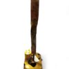 Lampada Con Piedistallo Tronco Teak Natural