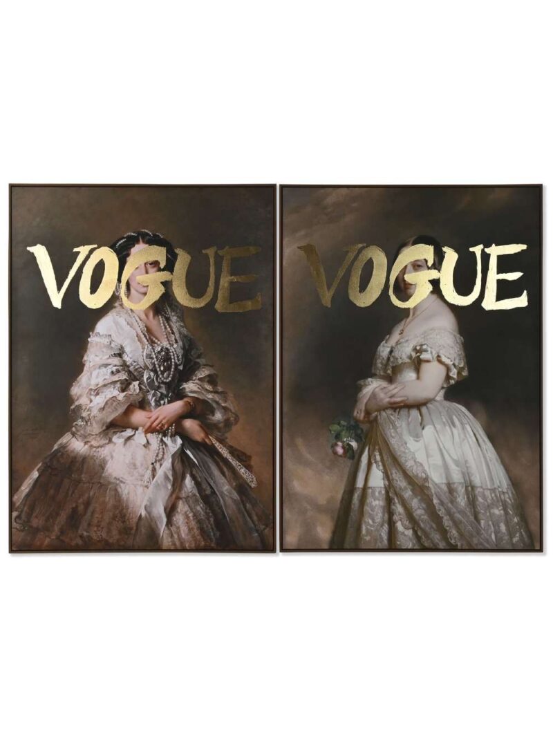 Quadro Tela Dama Dorato 2 Varianti 100X140