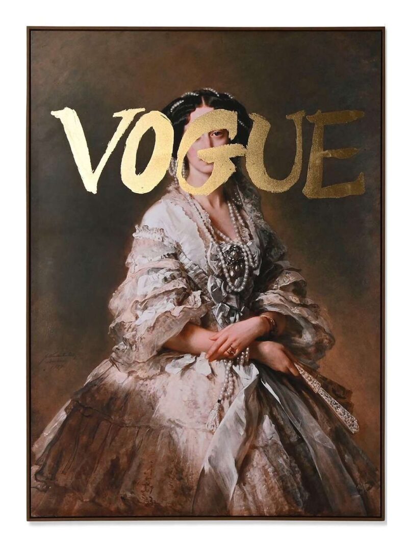 Quadro Tela Dama Dorato 2 Varianti 100X140