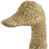Decorazione Anatra In Resina Stile Corda Intrecciata Beige