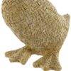 Decorazione Anatra In Resina Stile Corda Intrecciata Beige