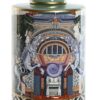 Vaso Porcellana Con Coperchio Motivi Giocosi Multicolor