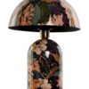 Lampada Da Tavolo In Metallo Con Stampa Floreale