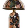 Lampada Da Tavolo In Metallo Con Stampa Floreale