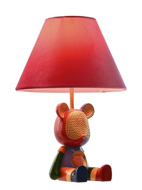 Lampada da Tavolo con Figura di Topolino Stilizzato Multicolore