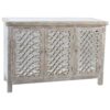 Buffet In Legno Naturale Con Specchio 120X40X81 Cm