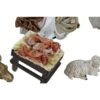 Figure Nativita Con Re Magi Bianco E Animali