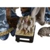 Figure Nativita Con Re Magi E Animali Azzurro