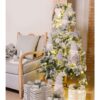 Albero Di Natale Innevato Con Luci Led H150 Cm
