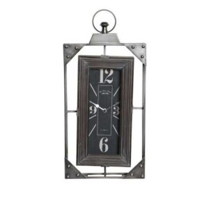 Orologio da Parete in Metallo e Legno Stile Industrial