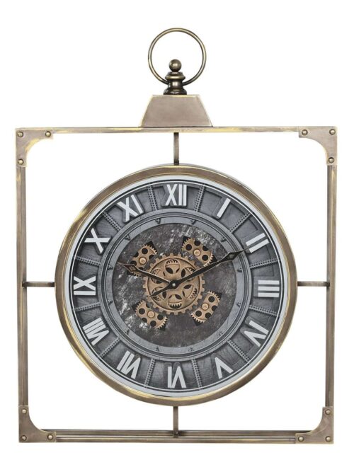 Orologio Stile Industriale in Metallo 60×80