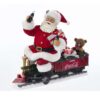 Decorazione Babbo Natale Con Trenino Coca-Cola E Luci Led