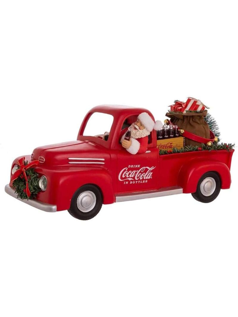 Decorazione Babbo Natale Nel Pickup Di Coca-Cola