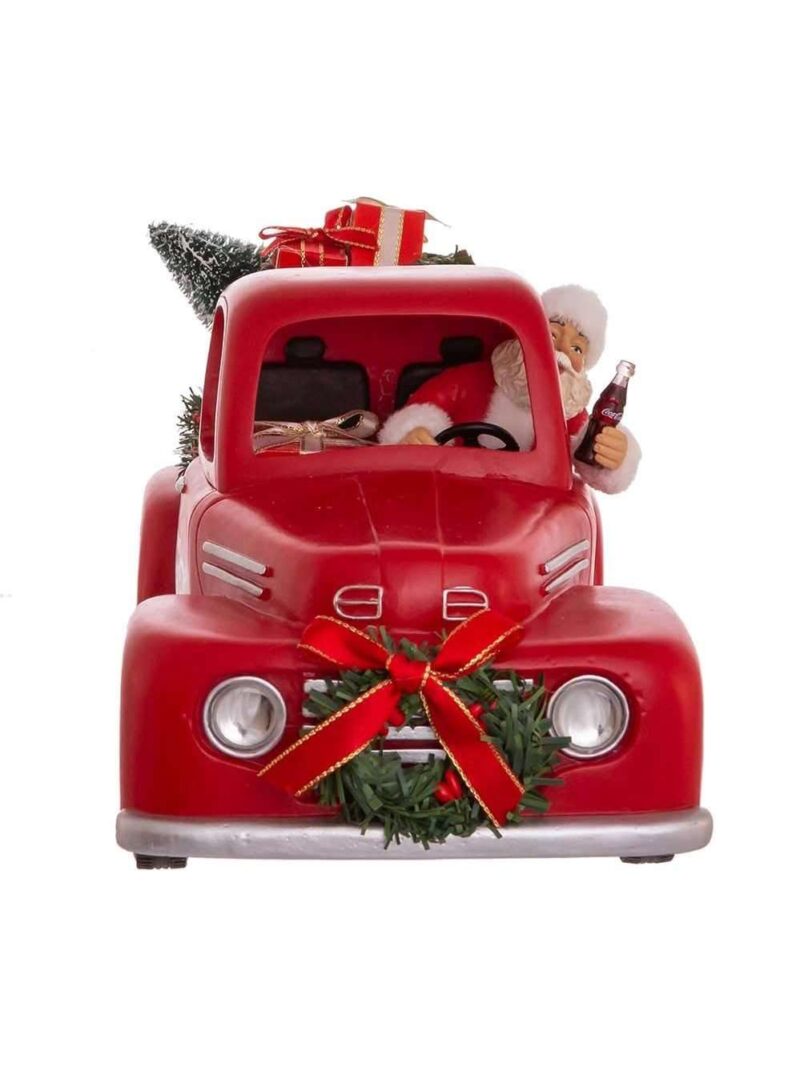 Decorazione Babbo Natale Nel Pickup Di Coca-Cola